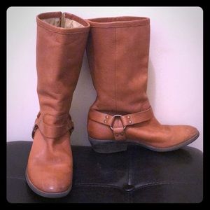 Frye Phillip Harness tall boot in Whiskey